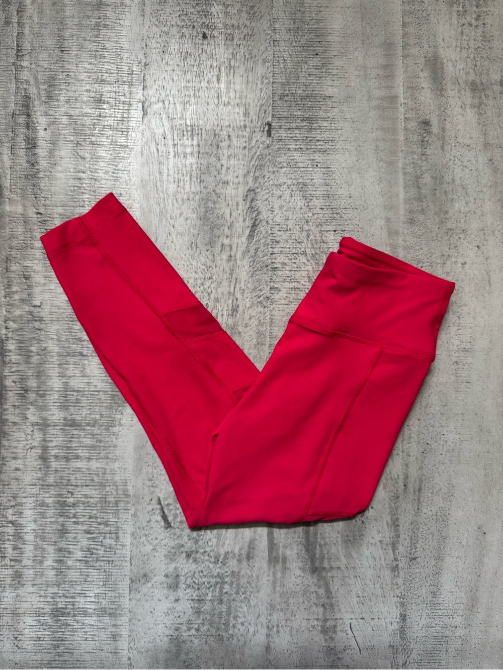 90 Degree by Reflex Hot Pink Cropped Leggings | High Rise Capri Activewear